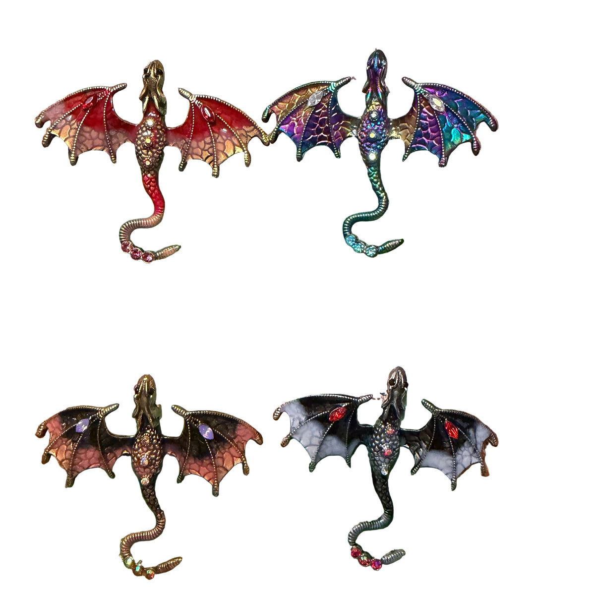 Magical Dragon Brooch – Colourful Fantasy Jewellery