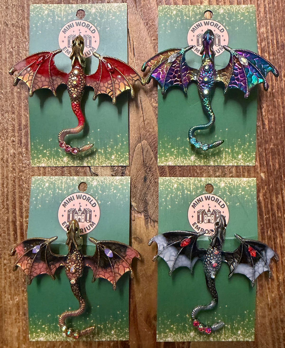 Magical Dragon Brooch – Colourful Fantasy Jewellery