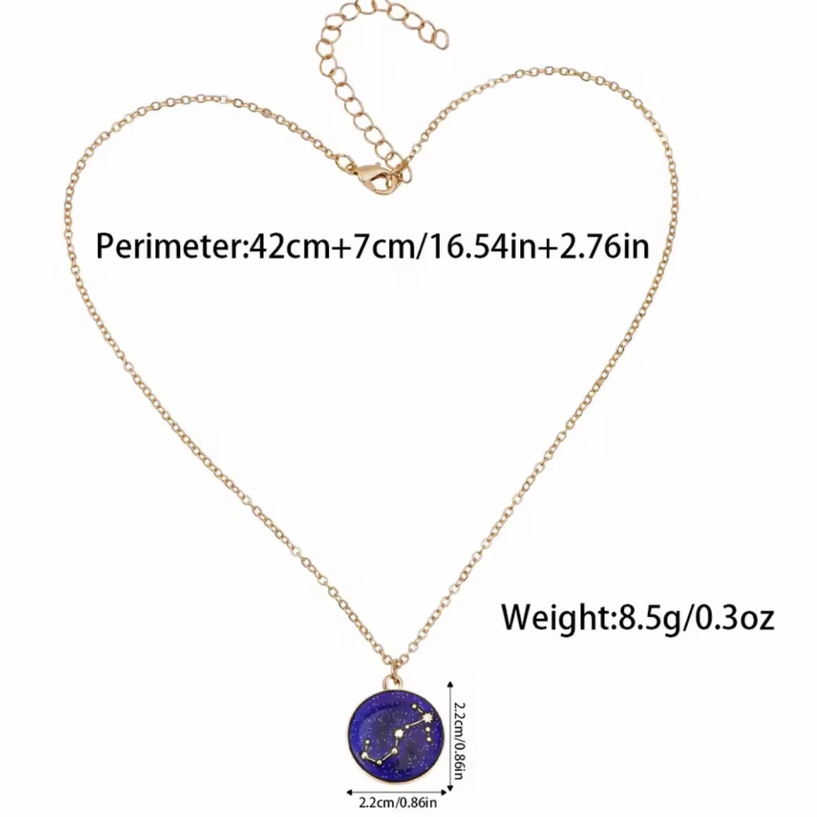 Zodiac Mood Necklace – Zodiac Star Sign & Constellation Pendant