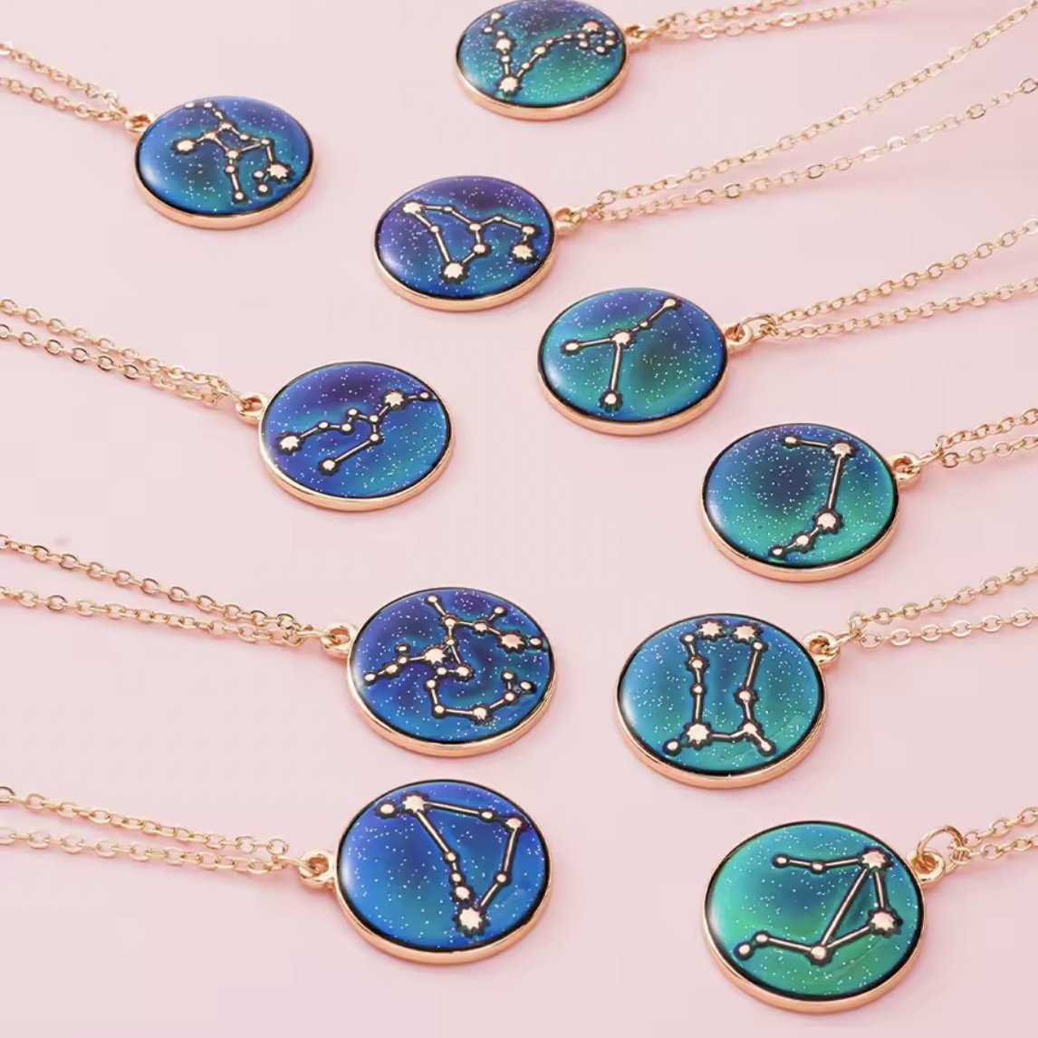 Zodiac Mood Necklace – Zodiac Star Sign & Constellation Pendant