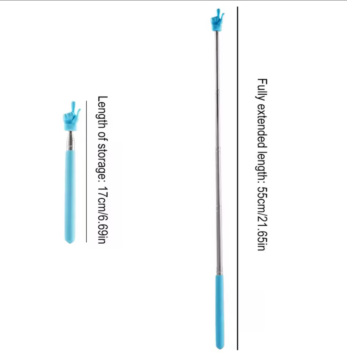 Pointer – Extendable Stainless Steel Hand Pointer (Random Colour)