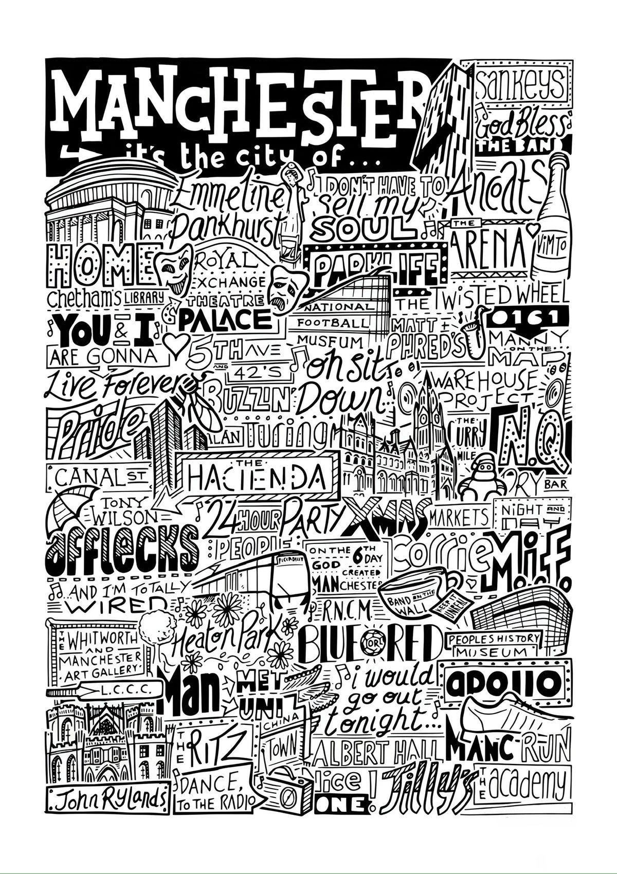 Manchester A6 Print / Art Card *