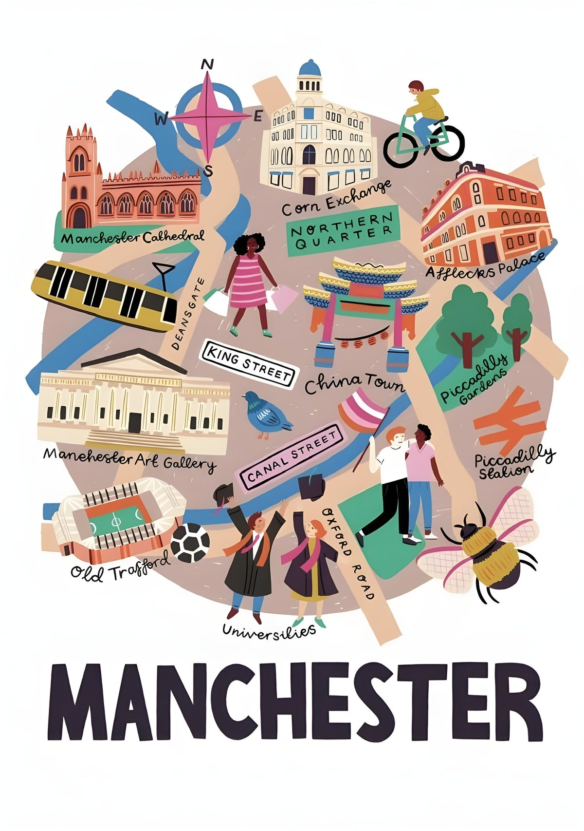 Manchester A6 Print / Art Card *