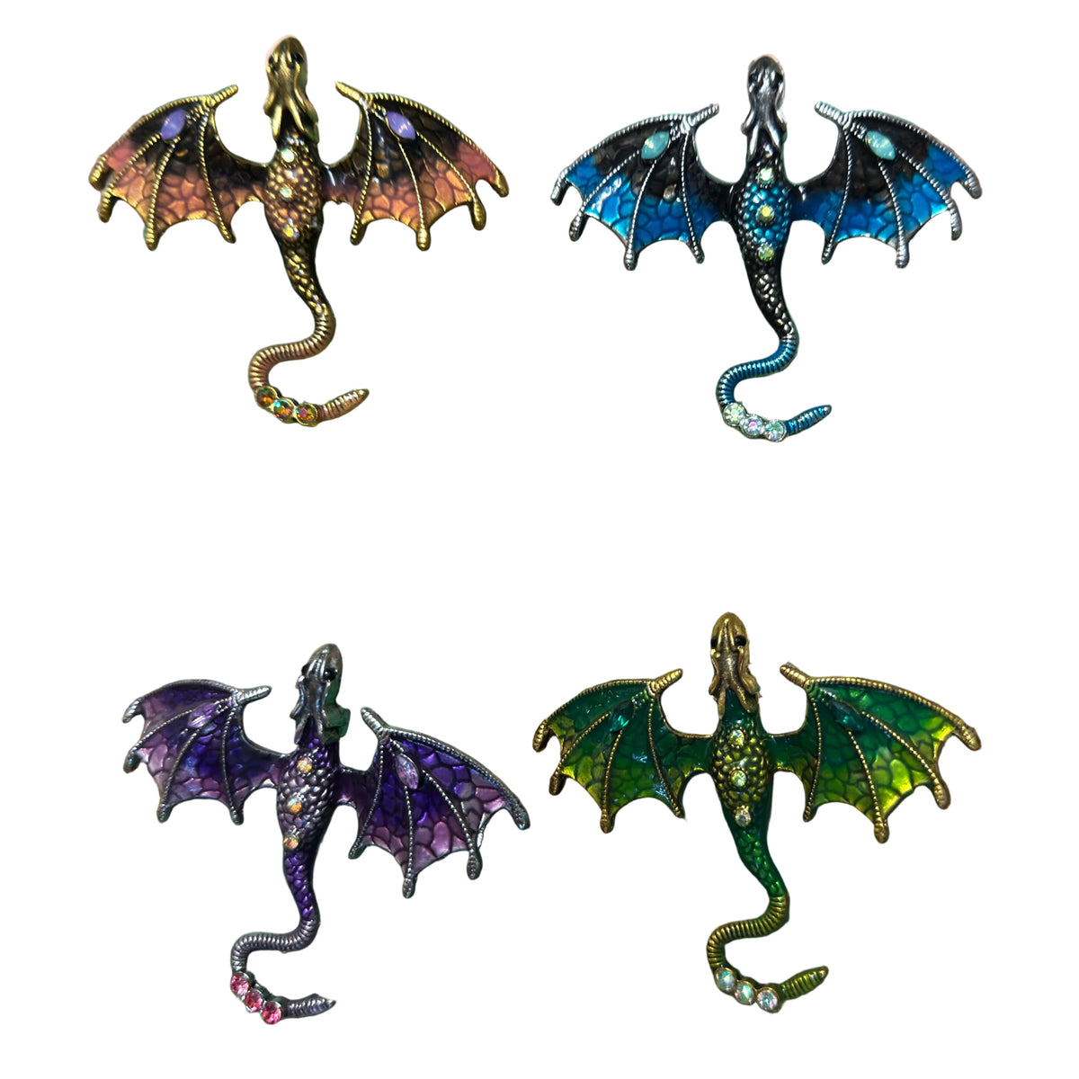 Magical Dragon Brooch – Colourful Fantasy Jewellery