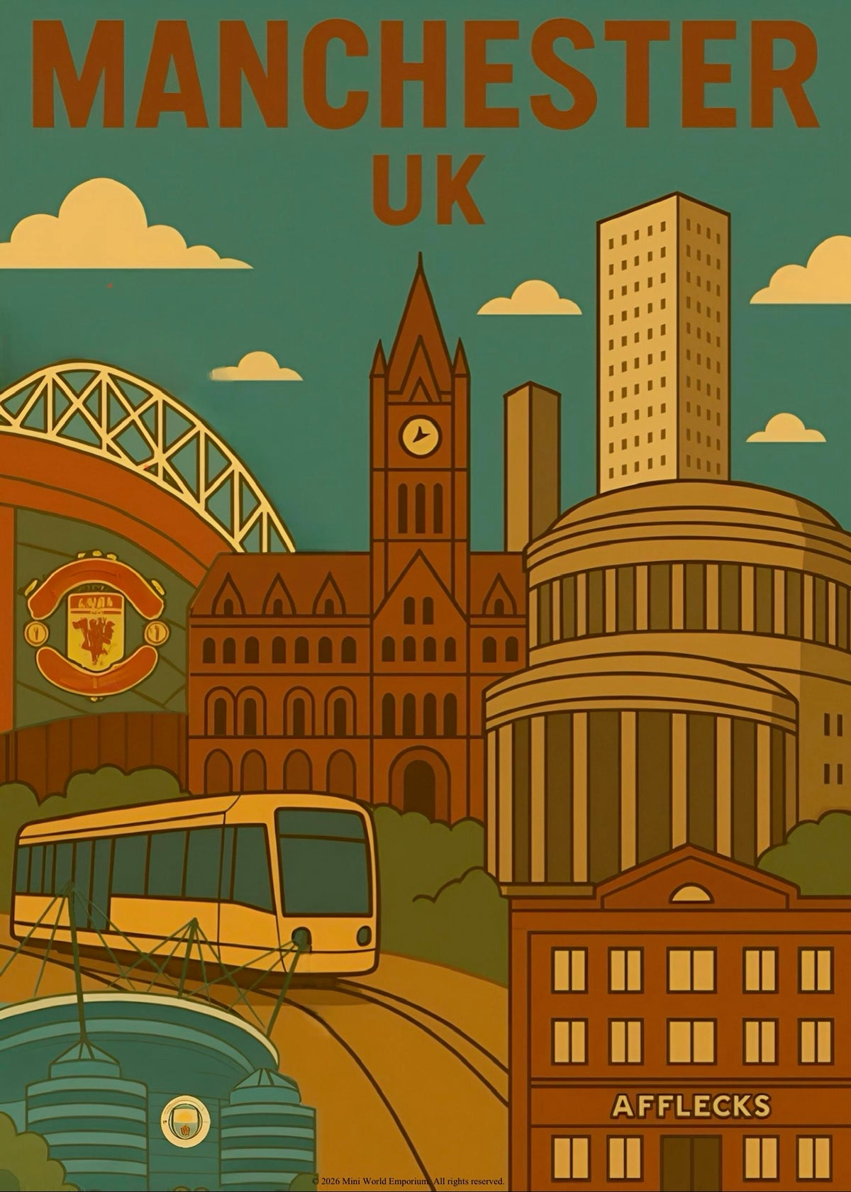 Manchester A6 Print / Art Card *