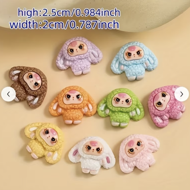 Rabbit Long Ears Resin Kawaii Mini *