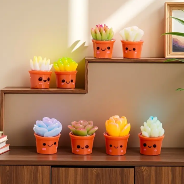 Succulent Plant With Face Kawaii Mini *