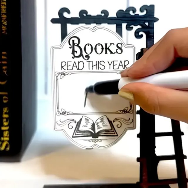 Books Read This Year – Miniature Wooden Reading Tracker Display