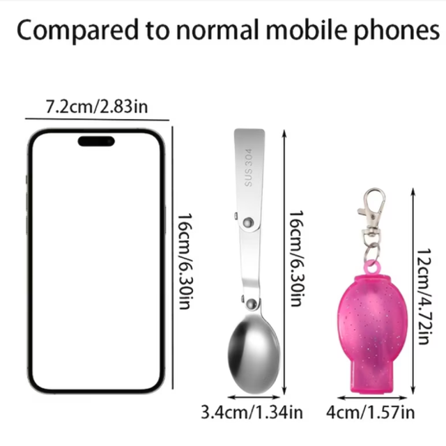 Spork Folding / Portable With Travel Storage Case