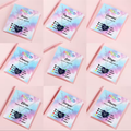Temperature-sensitive zodiac mood pendant necklace cards with colorful mood graphics