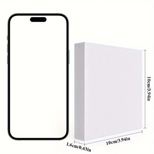 Mini canvas sign, light-colored rectangular canvas panel