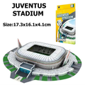 Miniature 3D Juventus FC stadium model with box, detailed roof and stands
